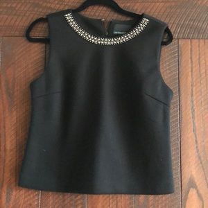 Cynthia Rowley Beaded Crop Top